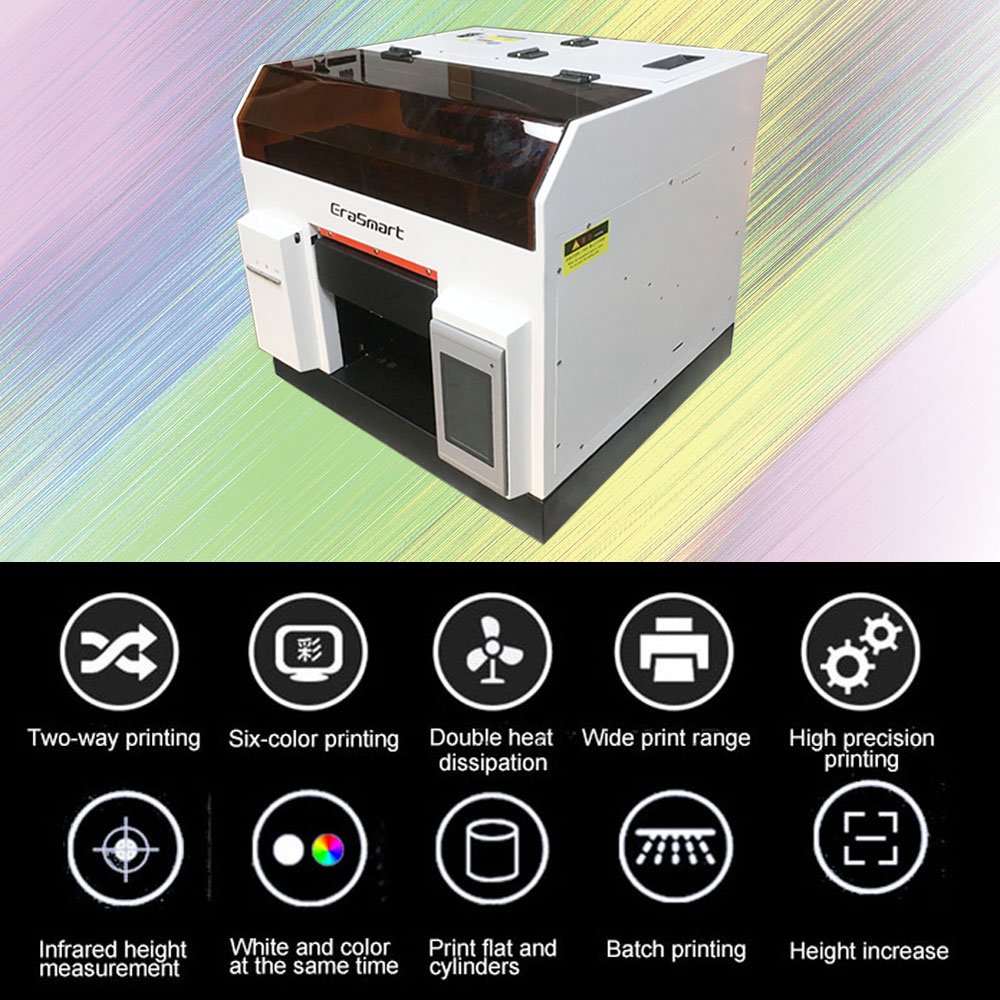 6 Color Printer A4 Eramart UV Printer, Mobile Cover Printing Machine