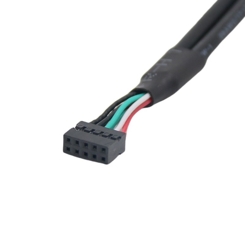 Manufactory Dual USB 2.0 Female Panel mount locking screw to Terminal 2.0mm 2.54mm Pitch Terminal Connector