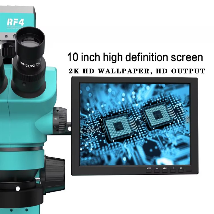 Mobile phone motherboard repair 2k high definition microscope 7-50X double arm trinocular zoom mobile repair