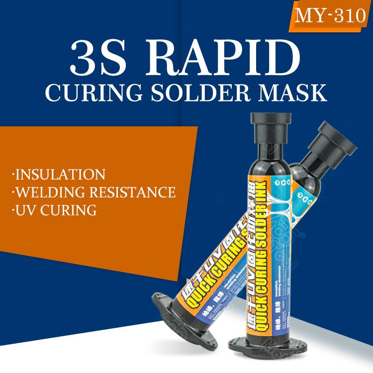 Mayuan 3 Seconds Quick Dry Transparent PCB Solder Masking UV Ink for Mobile Phone Motherboard Jump Wire Repair