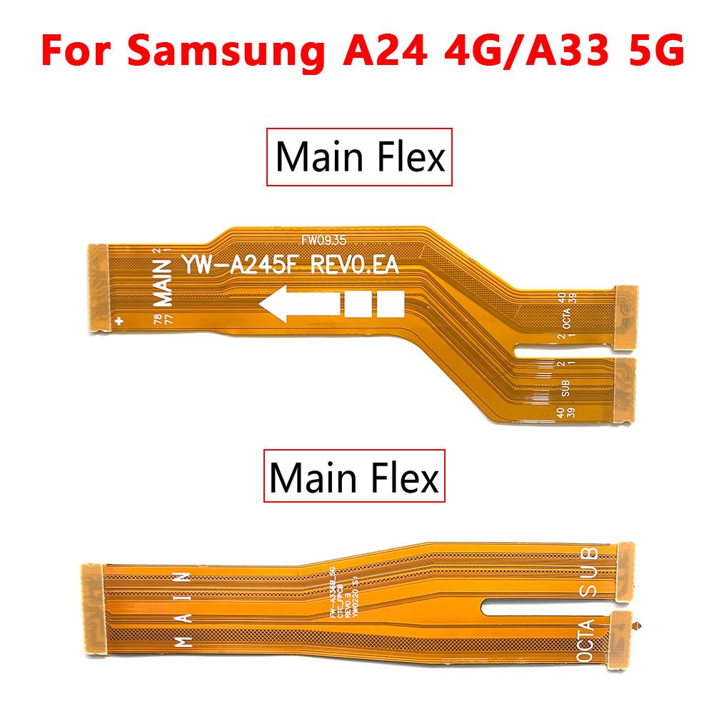 Wholesale Mother Board Flex For Samsung A52S A34 A54 A33 5G A24 4G S23 Plus Ultra Mobile Phone Main Board Flex Cables Spare Part