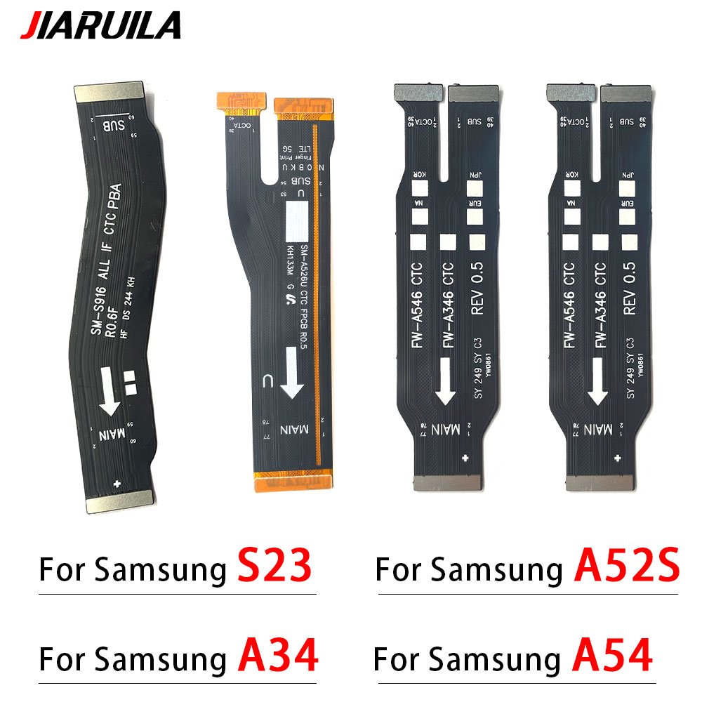 Wholesale Mother Board Flex For Samsung A52S A34 A54 A33 5G A24 4G S23 Plus Ultra Mobile Phone Main Board Flex Cables Spare Part