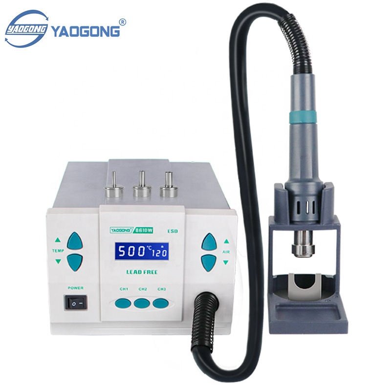 YAOGONG 861DW 1000W Motherboard Electronic Maintenance Hot Air Gun SMD Rework Mobile Phone Repair Heat Tools Desoldering Station