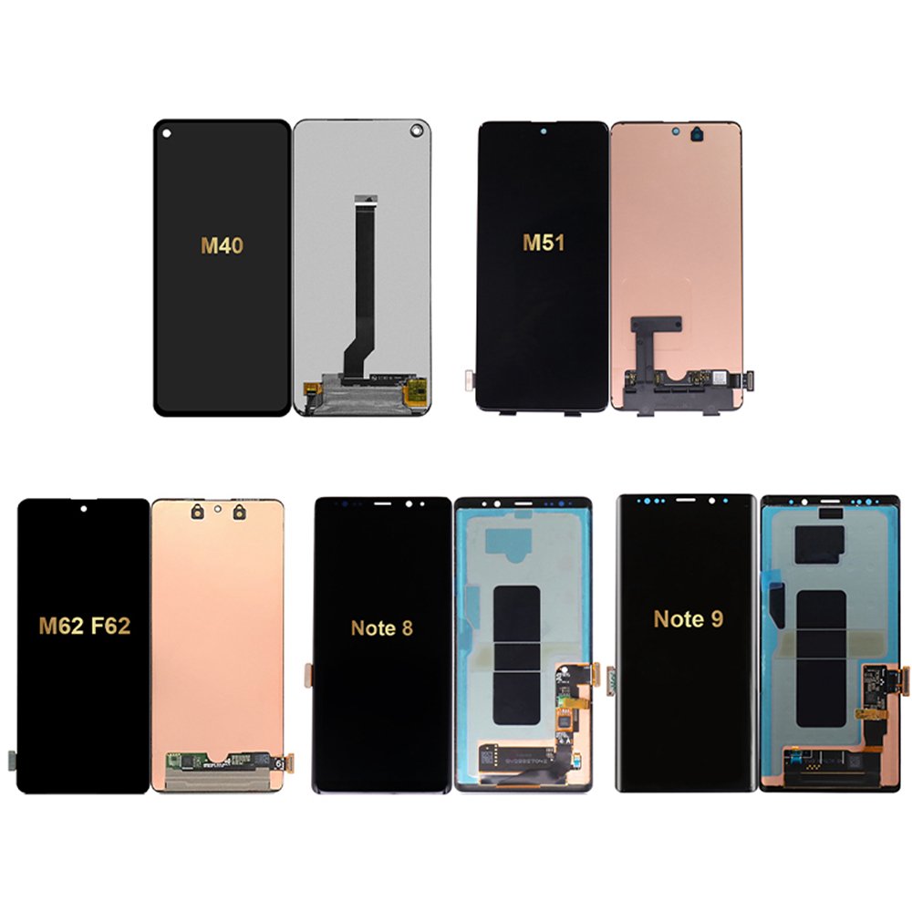 Original Mobile Phone Lcd Replacement Display Touch Screen Panel For Samsung M40 M51 M62 F62 Note 8 Note 9