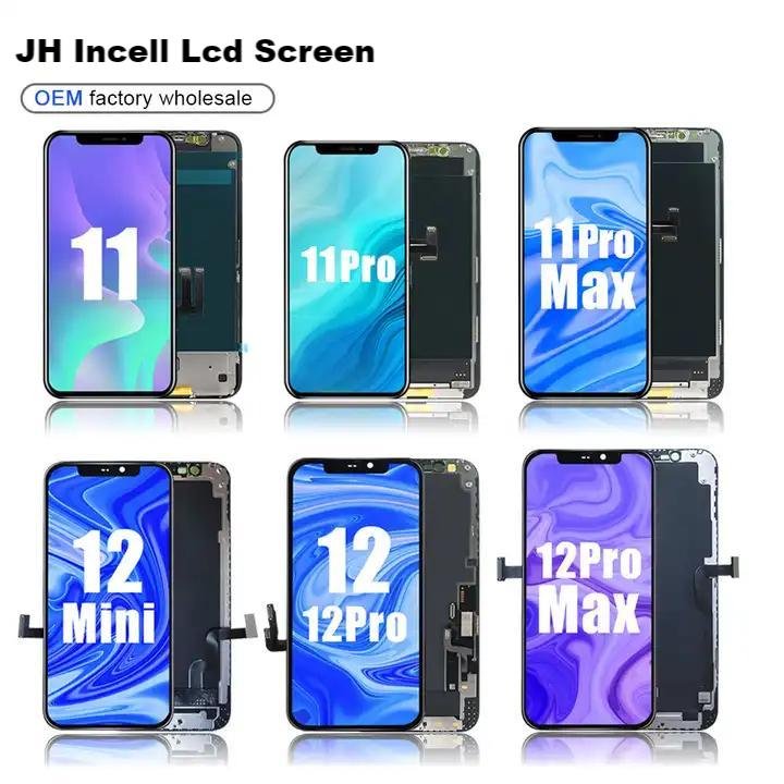 Wholesale Price Incell JH Lcd Touch Screen Mobile Phone LCD Screen for iPhone 13 X XS XR 11 12 13 Pro Max 14 Plus