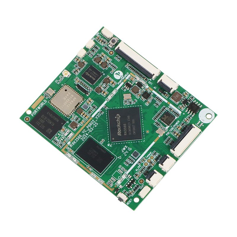 P6602 RK3566 Quad Core Motherboard PCB Board Linux Ubuntu Debian Buildroot Yocto Centos Development Board