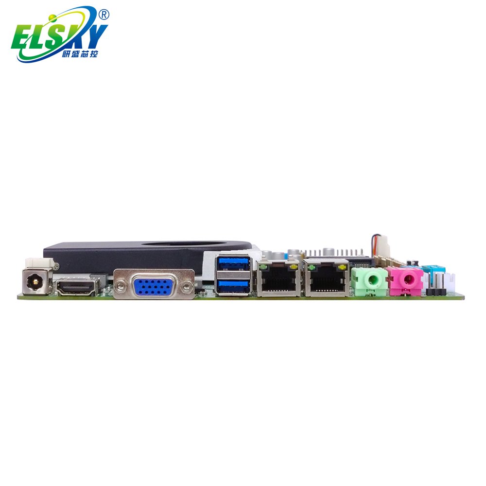 ELSKY QM9600H 6th gen motherboard with Intel Thin Cool Fan LVDS mini itx Motherboard Supporting 2 LAN 1000M and LVDS/EDP
