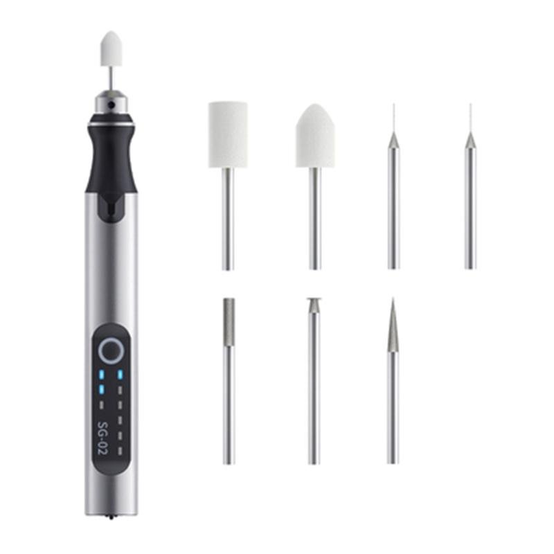 DM360 Mini Smart Electric Polishing Pen Grinder USB Charge Motherboard Carving Cutting Mutil Drills Phone Repair Tools