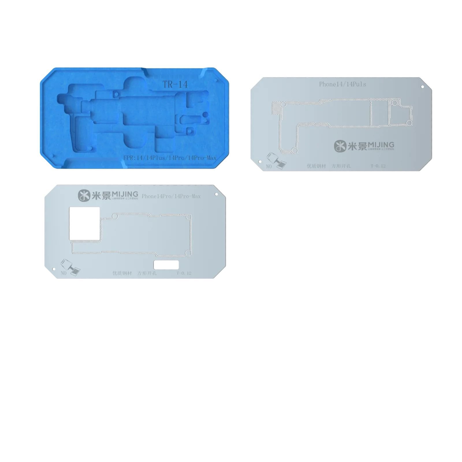 MiJing Z20 Pro 18IN 1 Fixture For iPhone 11 12 13 14 15ProMax Middle Layer Motherboard Reballing Soldering Platform BGA Stencils