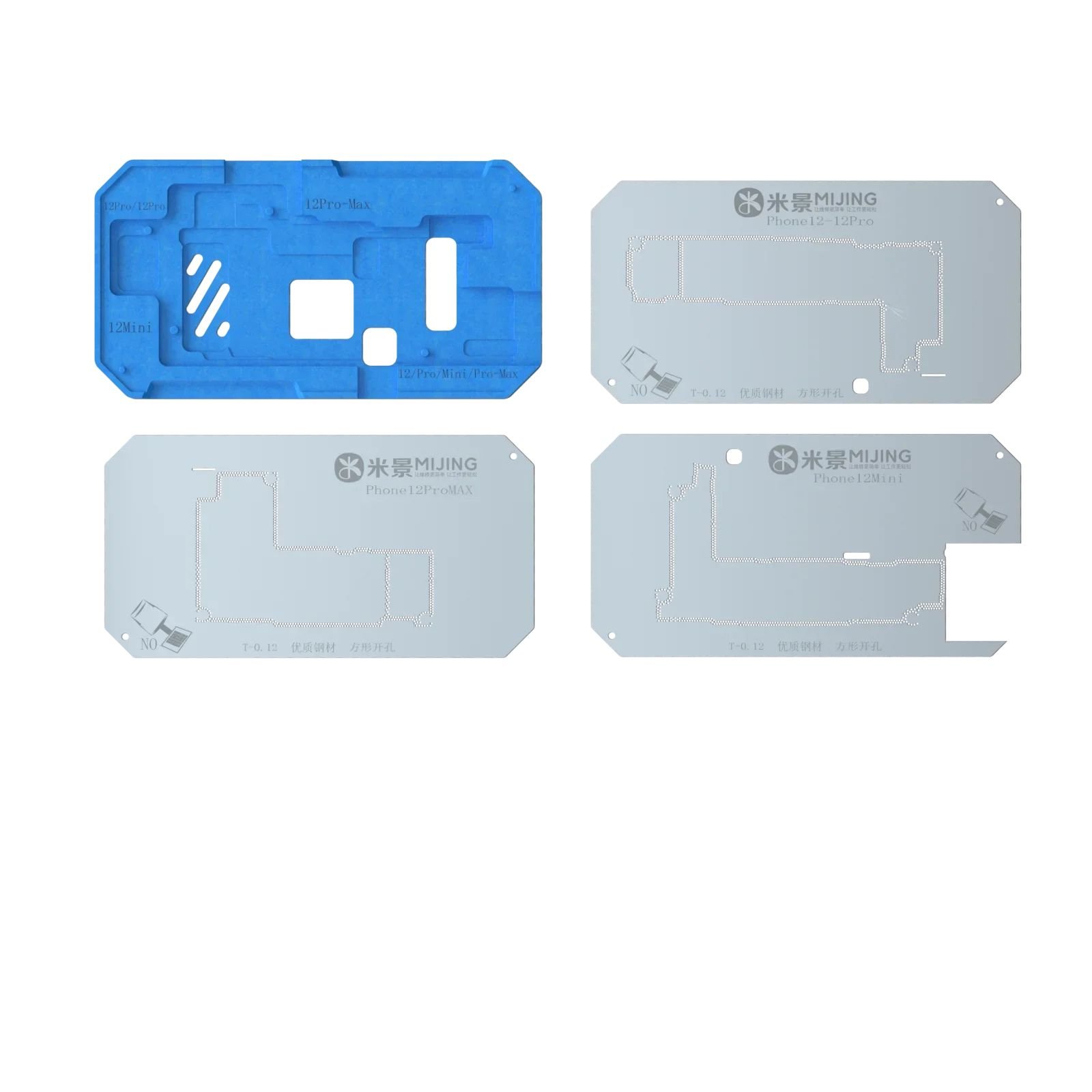 MiJing Z20 Pro 18IN 1 Fixture For iPhone 11 12 13 14 15ProMax Middle Layer Motherboard Reballing Soldering Platform BGA Stencils