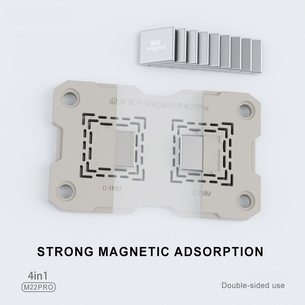 Mijing M22 Pro Multifunctional Magnetic Pad BGA Reballing Base Mobile Phone Motherboard NAND CPU Chip Middle Frame Repair Mat