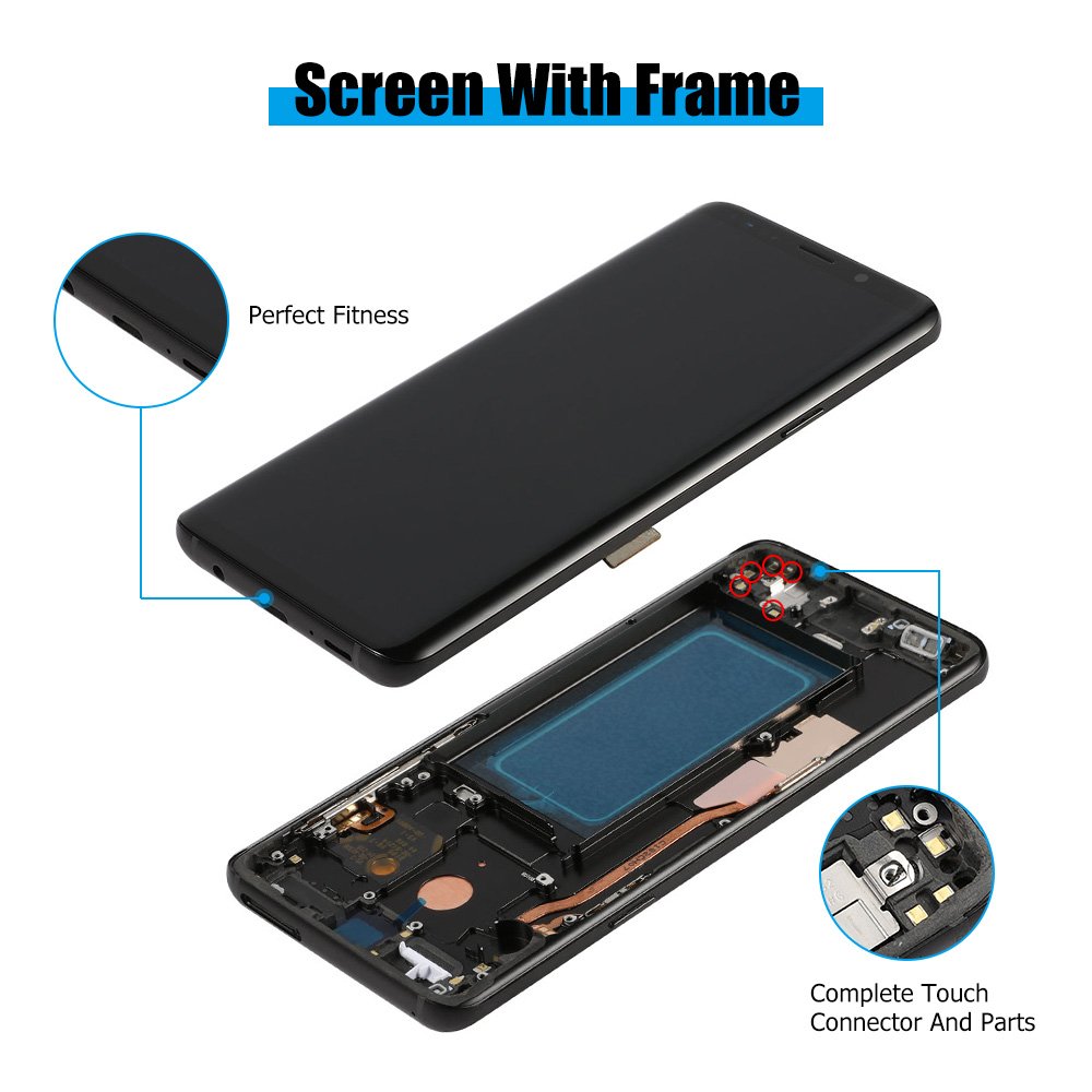 Wholesale OLED Screen with Frame For Samsung S9 LCD Touch Screen AMOLED Display Assembly Replacement