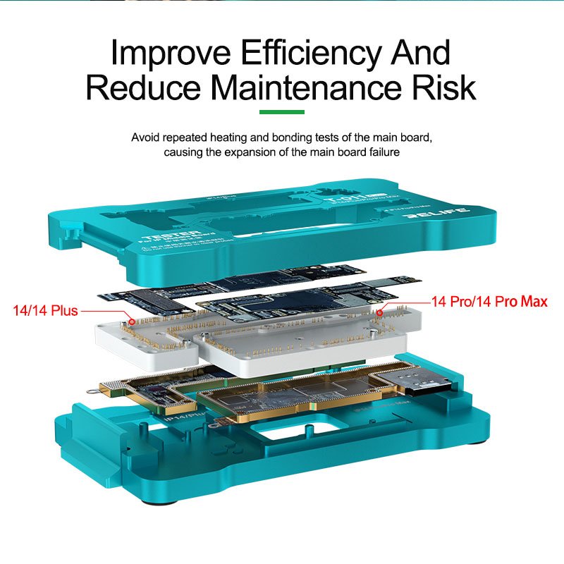 RELIFE T-011 4 in 1 IP14 Series Middle Motherboard Tester Suitable for iPhone 14/14 Plus/14 Pro/14 Pro Max Motherboard Detection