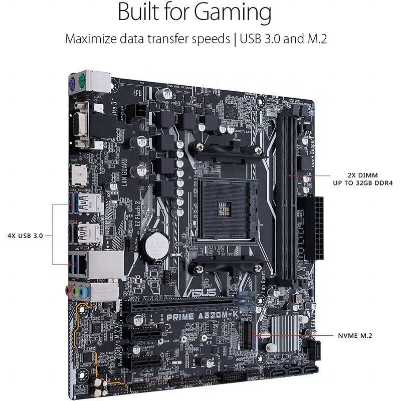 brand new computer motherboard A320M-K for AMD cpu