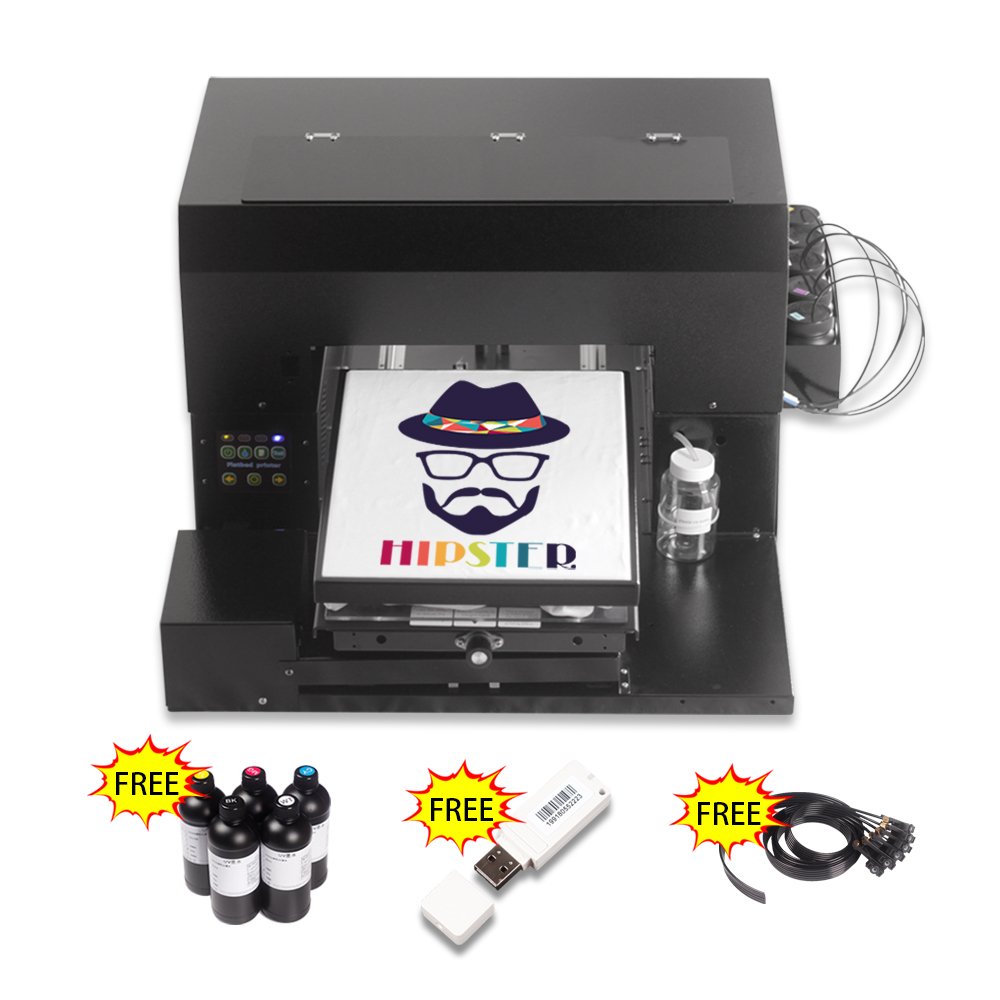 A3 UV flatbed printer using R1390 motherboard, chip-free printing Model:A3-6