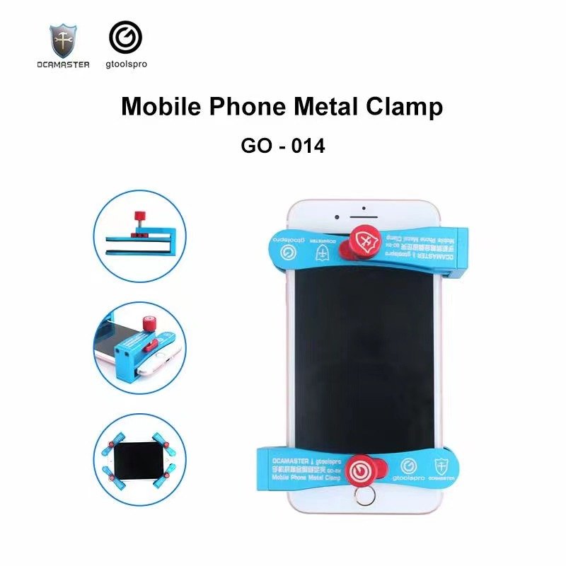2PCS/BOX OCAMASTER Gtoolspro GO-014 Mobile Phone Metal Clamp Universal Repair Fixture LCD Display Screen Fixting Tool