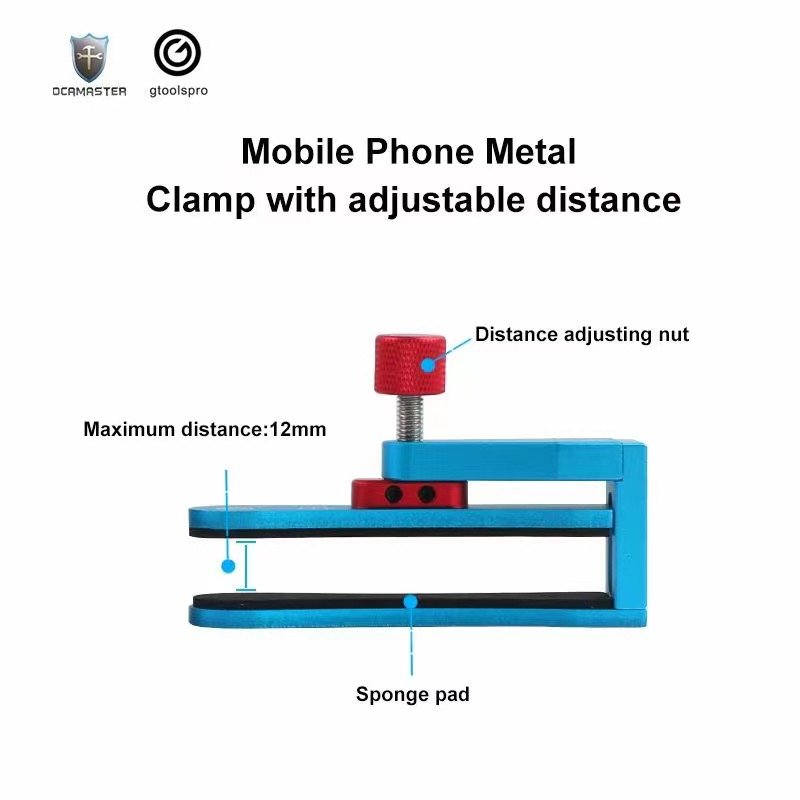 2PCS/BOX OCAMASTER Gtoolspro GO-014 Mobile Phone Metal Clamp Universal Repair Fixture LCD Display Screen Fixting Tool