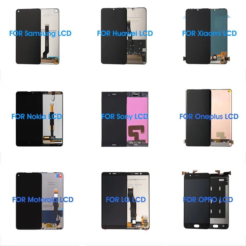 Mobile phone lcds Screen Android Parts For Samsung lcd For Huawei For Xiaomi For LG For Motorola For Tecno For Infinix