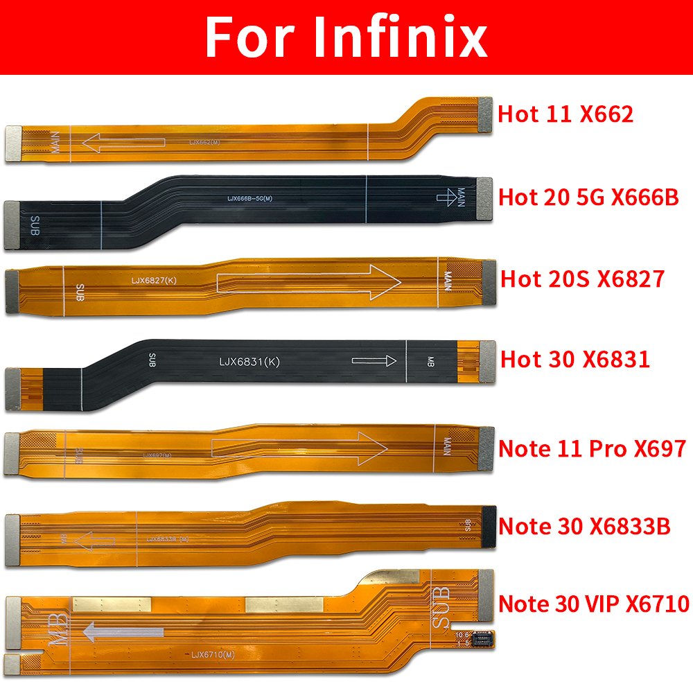 Wholesale Motherboard Flex For Infinix Hot 30 20S 11S 9 8 Note 30i 12 11 10 Smart 4 Zero 30 20 8 X Neo Pro Main Board Flex Cable