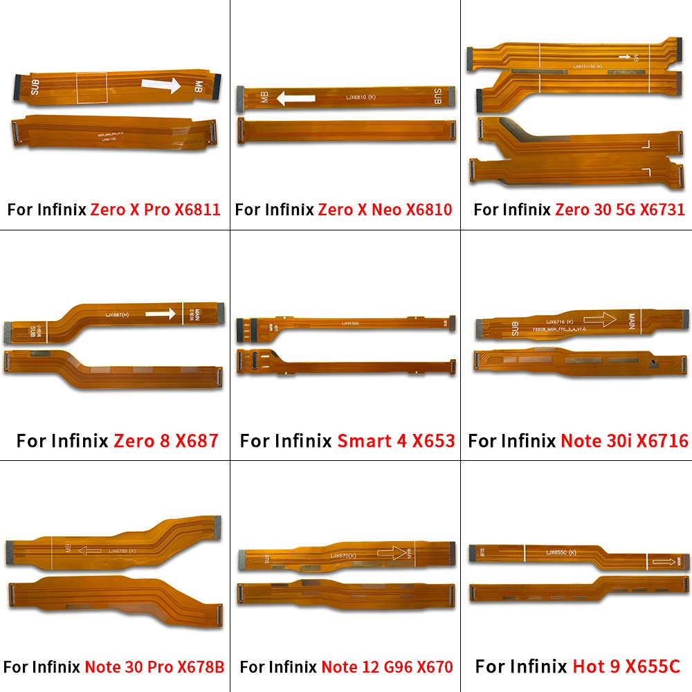 Wholesale Motherboard Flex For Infinix Hot 30 20S 11S 9 8 Note 30i 12 11 10 Smart 4 Zero 30 20 8 X Neo Pro Main Board Flex Cable
