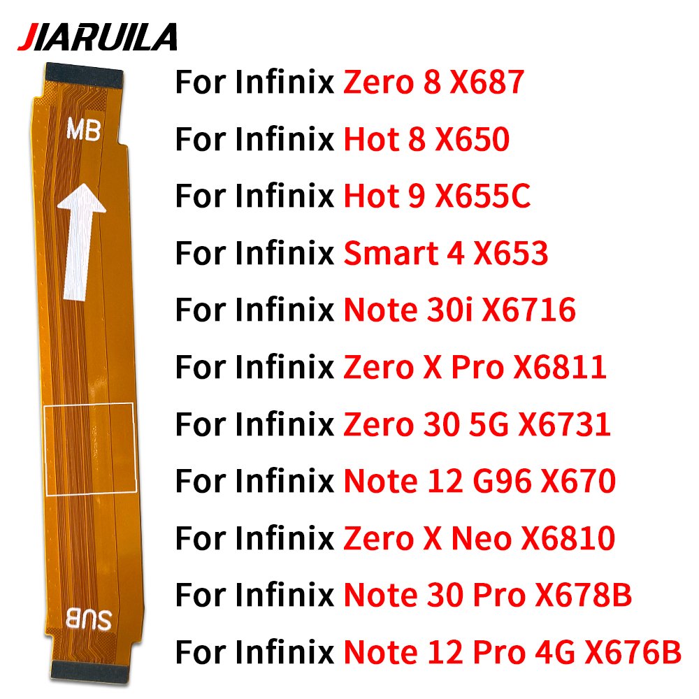 Wholesale Motherboard Flex For Infinix Hot 30 20S 11S 9 8 Note 30i 12 11 10 Smart 4 Zero 30 20 8 X Neo Pro Main Board Flex Cable