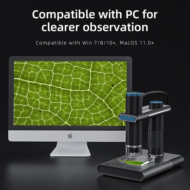 MAX-VIEW320 Electronic Digital Microscope Video Camera 1000x Magnifier 8 Led Wifi Microscopes Camera Phone Microscope with Stand