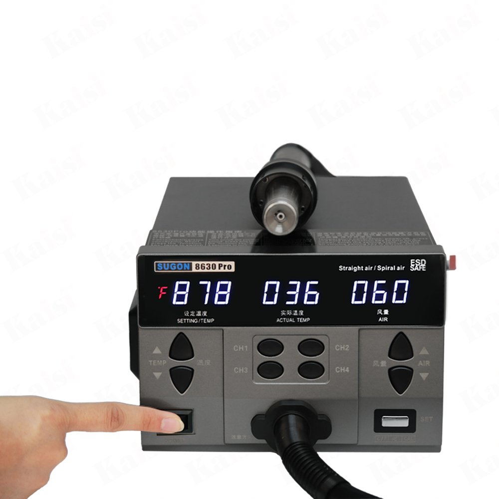 SUGON 8630 pro hot air gun 1300W mobile phone repair tool equipment motherboard chip BGA hot air soldering station