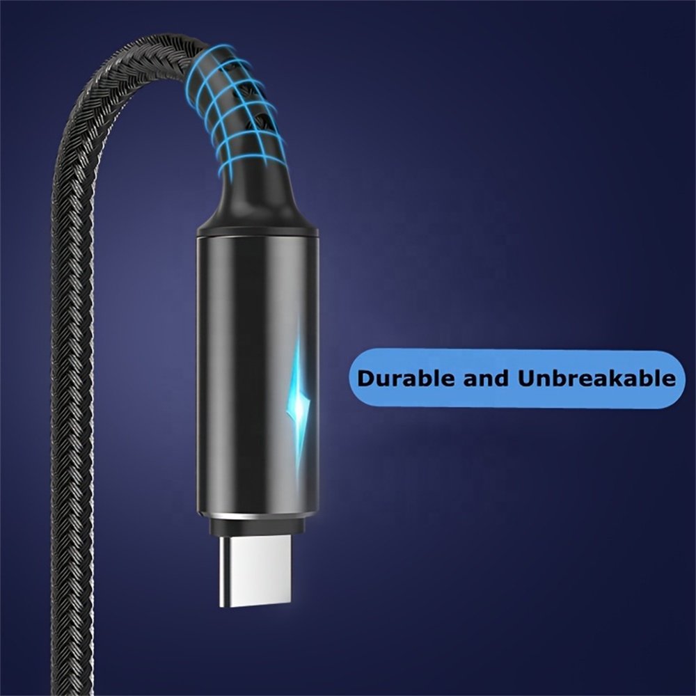 Type C 5A Fast Charging Cable Nylon Braided Charger Usb Cable For Xiaomi Realme Oppo Samsung Phone Accessories Usb C Cable
