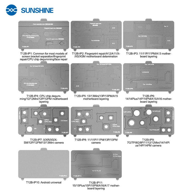 SUNSHINE SS-T12B Intelligent Maintenance Heater Heating Platform For Android and IP7G-15PM Mobile Phone Motherboards