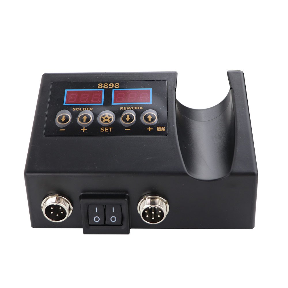 2 In 1 Multifunctional ESD Hot Air SMD Rework Soldering Station 60W Fast Heating Digital Soldering Iron Station