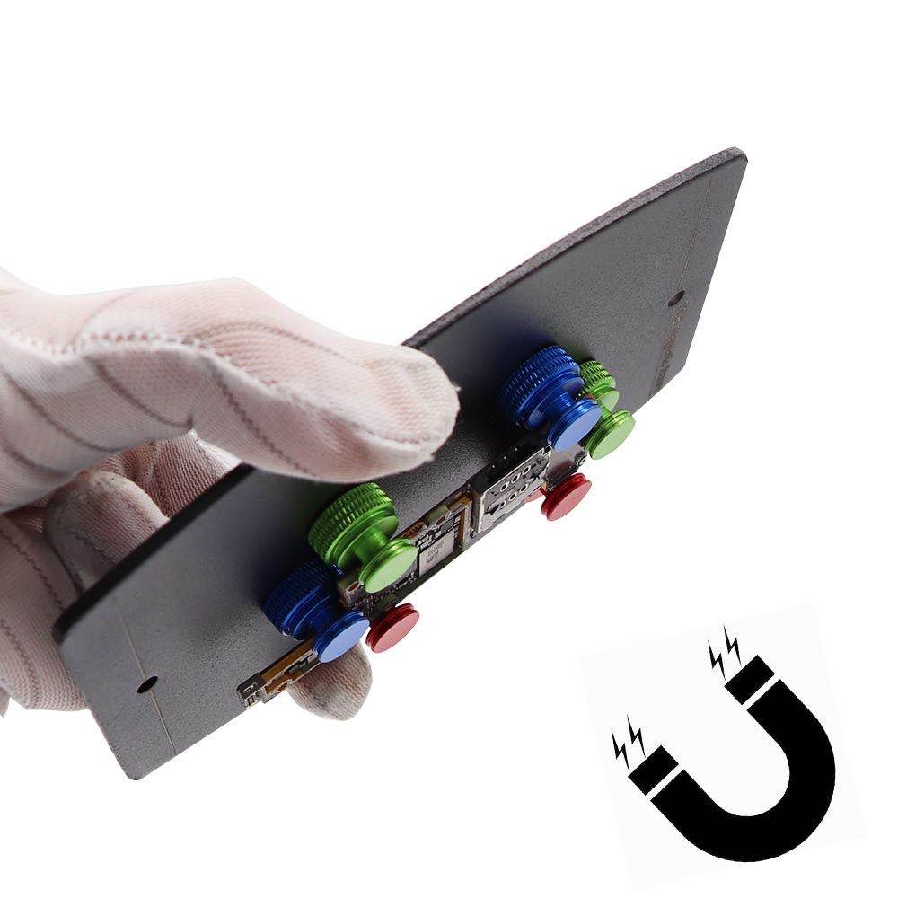 Universal PCB Board Holder Fixture with 6pcs Magnetic Pins Circuit Board Soldering Platform PCB Magnetic Fixture Clamp