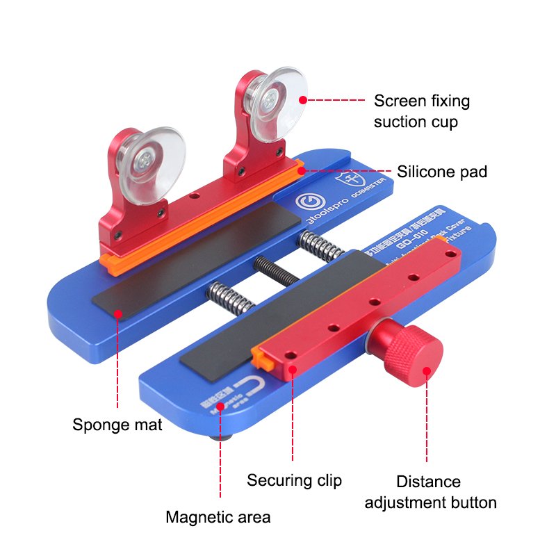 GO-010 Multi functional Back Cover Opener & Clamp Fixture For Mobile Phone Disassembly Opening Holding Fixing Repair Tool