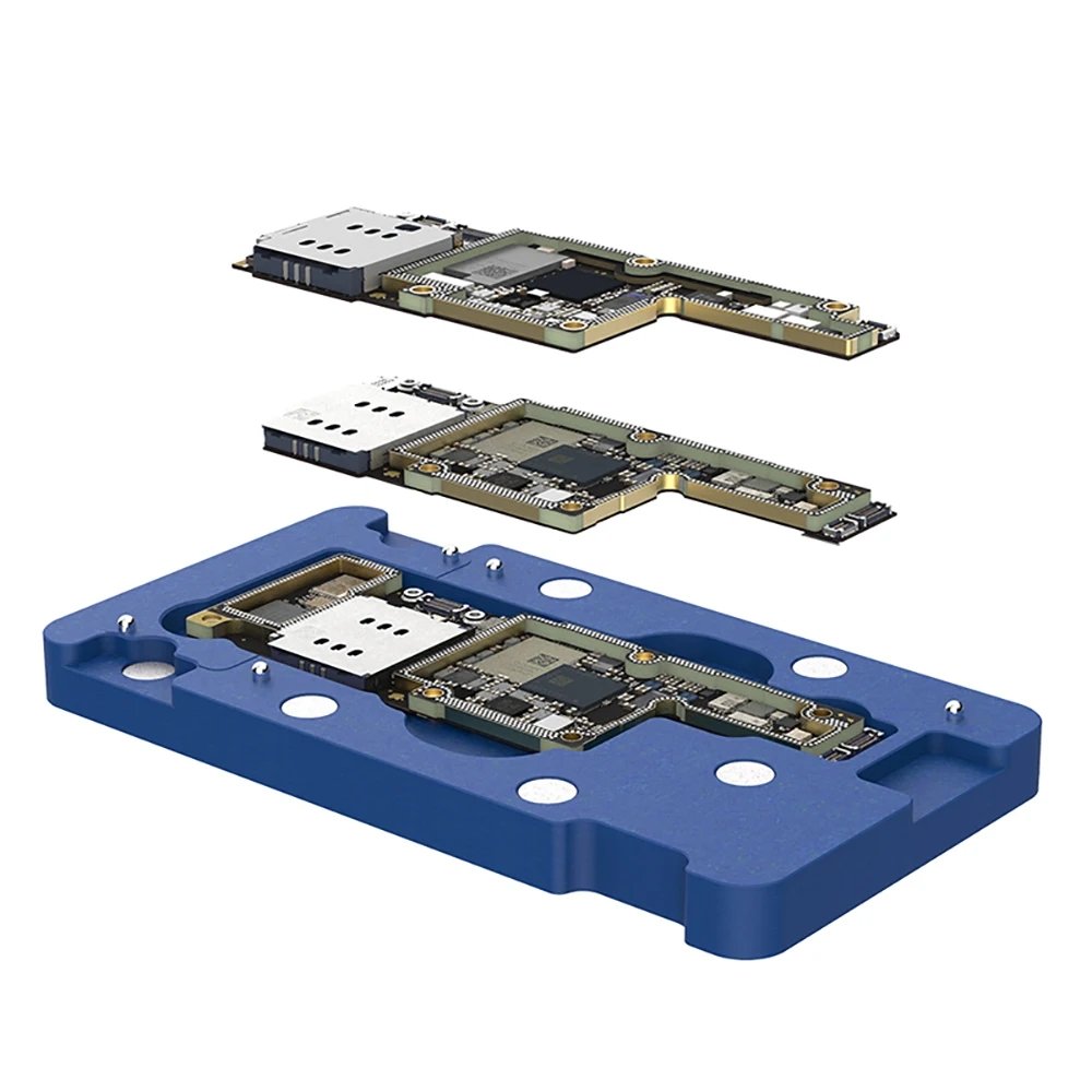 Qianli Motherboard Middle Layer Fixture Board 3D Reballing Stencil Plant Tin Phone Repair for Phone X XS 11 12 13 14Pro Max 15