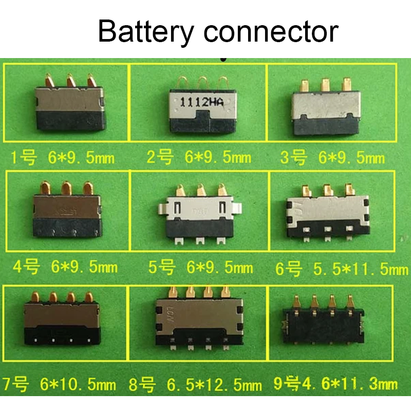 Smartphone battery holder universal redmi note4X contact power connector S5 battery contact contacts