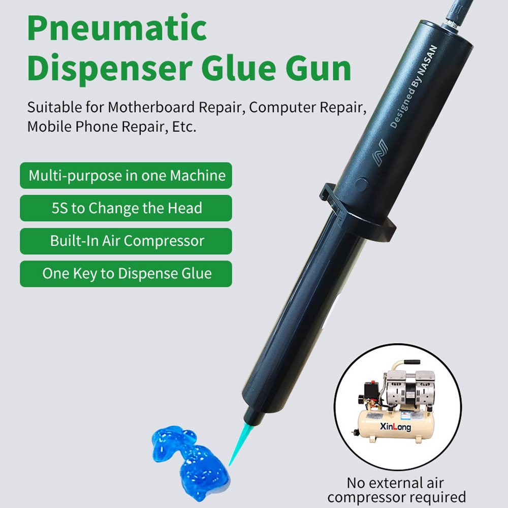 Nasan NA-D8 One Key to Dispense Glue Automatic Pressure Pneumatic Dispensing Pen For Phone Repair