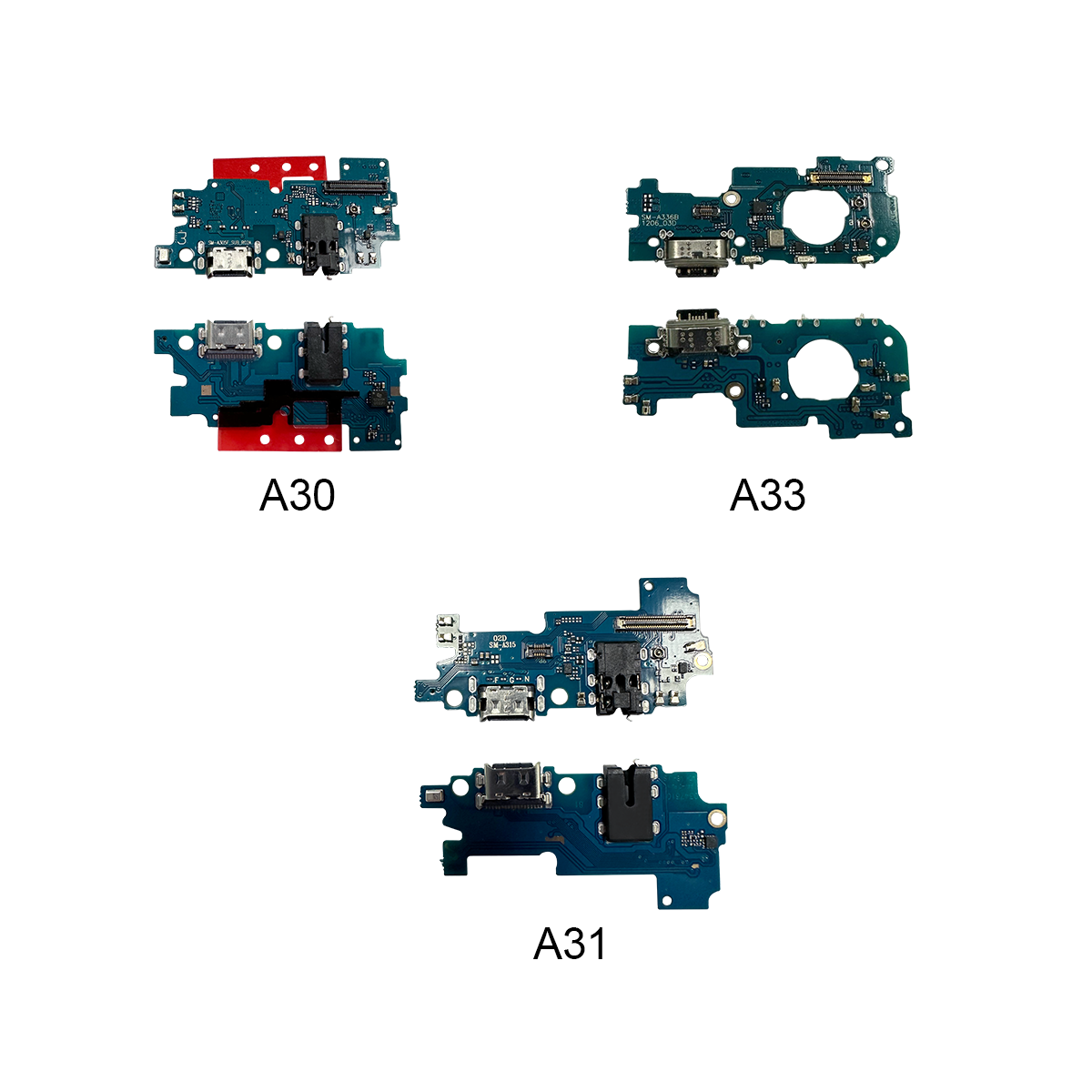 Mobile phone Motherboard flex For Samsung Galaxy A30 A31 A33 USB charging flex cables