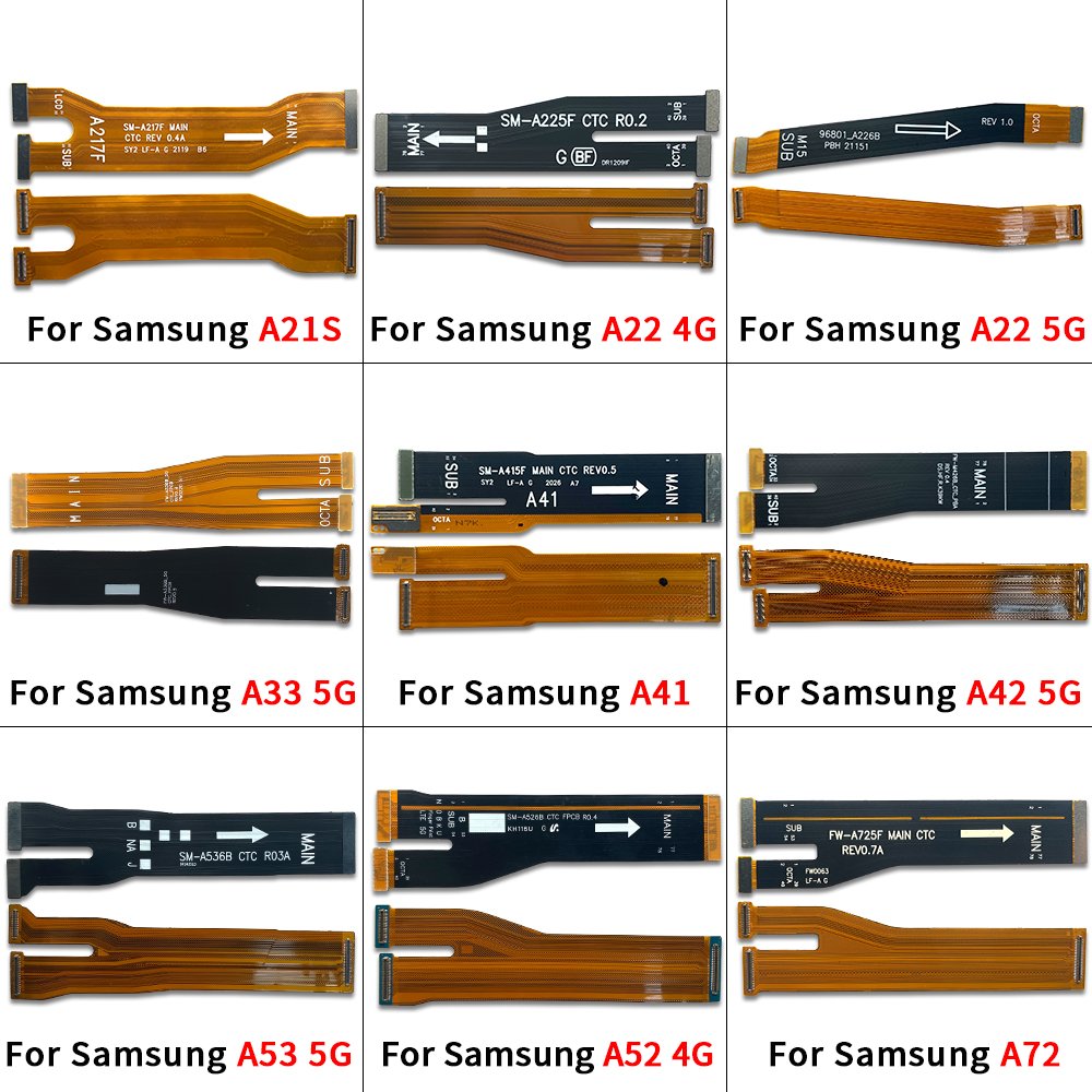 Main Board Flex Motherboard Connector LCD Display Flex Main Flex For Samsung A33 A34 A41 A42 A52 A53 A54 A72 A73 A55 A15 A25 5G