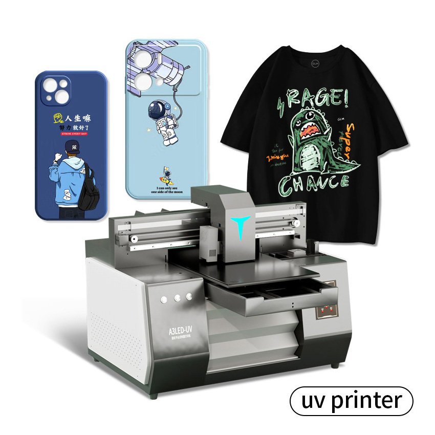 Desktop Digital Flatbed A3 UV Mobile Cover Printer Phone Case Printing Machine