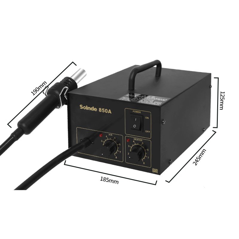 858A Rework Station Hot Air Gun Soldering Station with Heater SMD Solder Station Phone Motherboard Repair