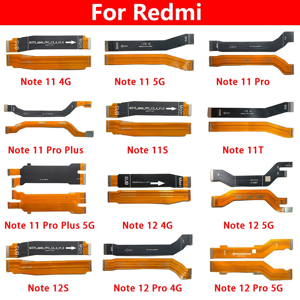 Replacement LCD Display Connector Main Board Flex Cable For Xiaomi Redmi Note 11 12 13 Pro 4G 5G Plus Mobile phone Flex cable