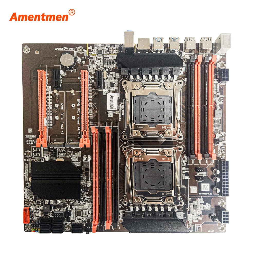 Amentmen Dual X99 Motherboard LGA2011-3 with XEON E5 2699 V3 *2 CPU With 4pcsX16GB = 64GB DDR4 2133MHz Server Memory Combo Kit