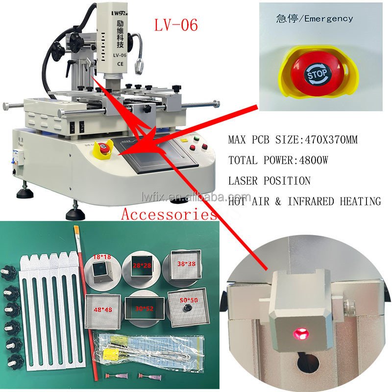 BGA Rework Station PCB Preheater Soldering Iron Heat Gun Phone Repair Tools-Welding Equipment