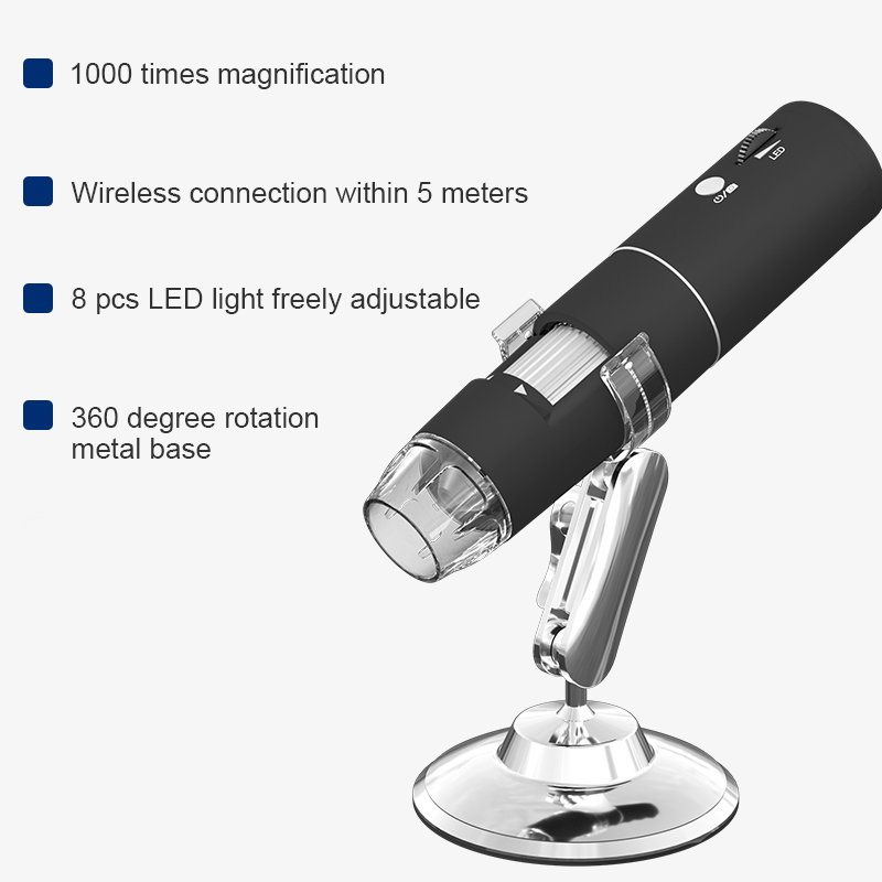 Inskam303 Handheld Wifi Usb Microscope Camera 2mp 1080p 50 To 1000x Wireless Mobile Phone Microscope For Pcb Inspection