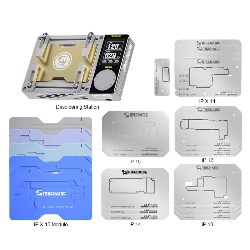 MECHANIC Heat Air Desoldering Station for Phone X-15PM Preheating Platform For Phone Motherboard Repair Degumming Station