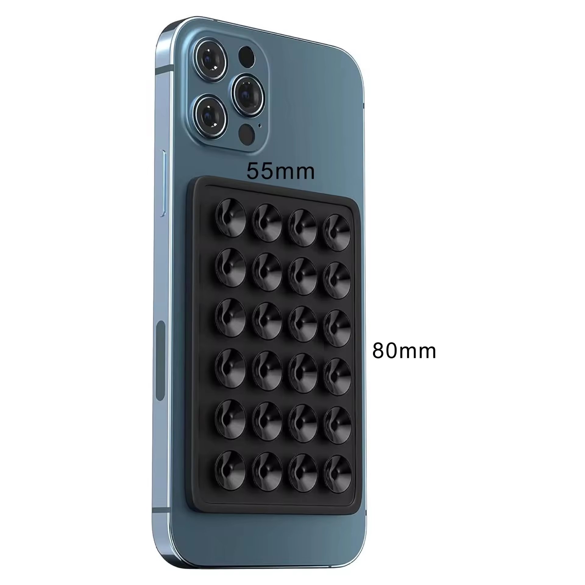 silicone suction cup 24 square arc single grain silicone strong sucker factory spot customized high quality mobile phones