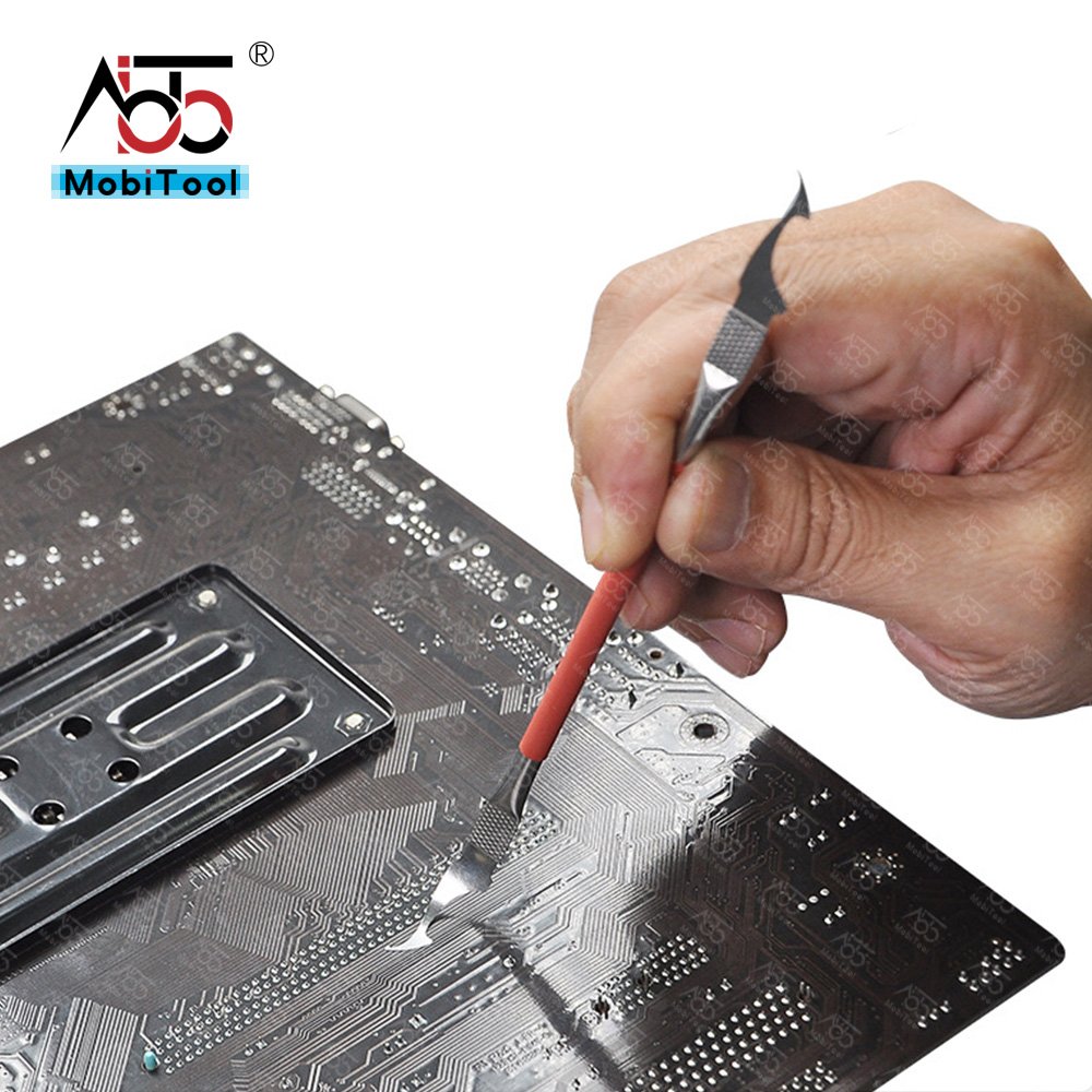 Super Thin 5 in 1 Dual Head Motherboard Glue Cleaning BGA Reballing Tool Kit for IC Chip CPU NAND Repairing