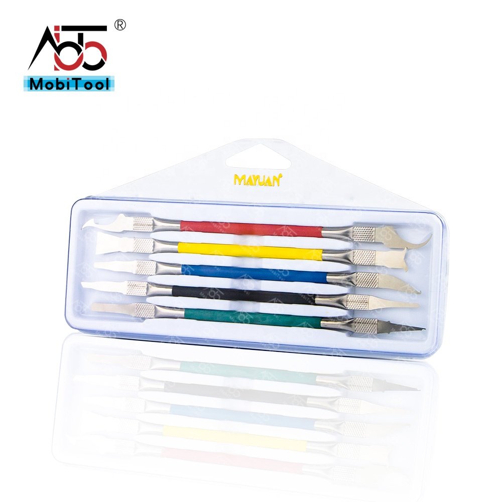 Super Thin 5 in 1 Dual Head Motherboard Glue Cleaning BGA Reballing Tool Kit for IC Chip CPU NAND Repairing
