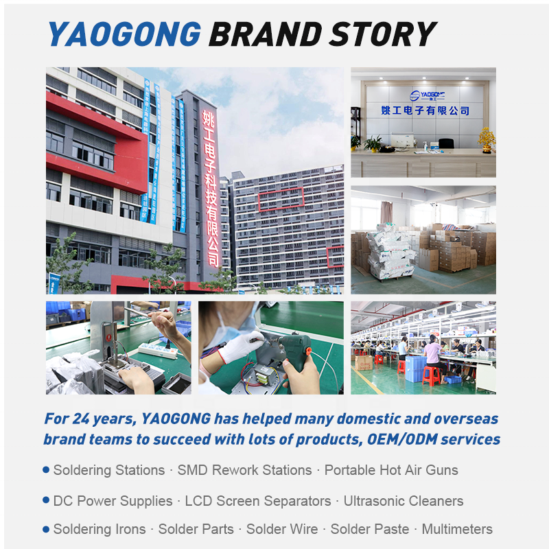 YAOGONG 702 2 in 1 Thermostat PCB Phone Motherboard SMD Rework Mobile Repair Tool Machine Kit Hot Air Heat Gun Soldering Station