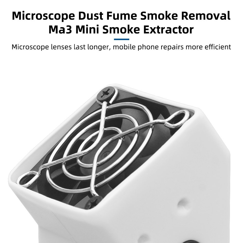 Kaisi MA3+ Microscope Soldering Smoke Absorber Fume Exhaust Fan For Phone Motherboard Repair Welding Smoke Removal Purifier Tool