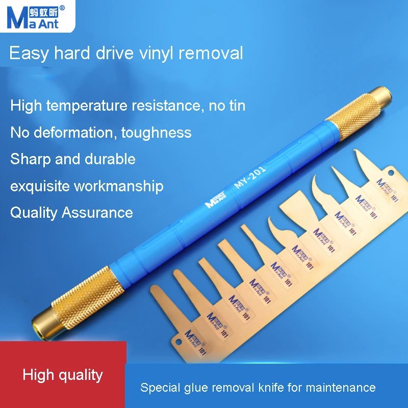 MaAnt MY-101 Multifunction CPU IC Glue Remover Knife Blade Scalpel Hand Polished Tool for Mobile Phone NAND Repair Knife